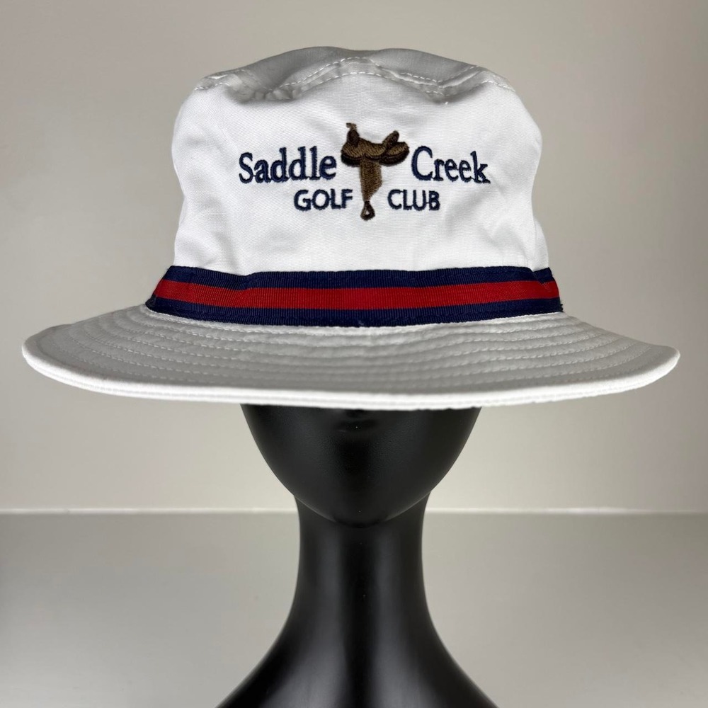 NWT DPC Dorfman Pacific Saddle Creek Golf Club Water Repellent Bucket Hat L